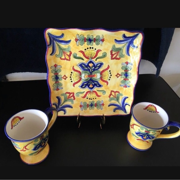 Source Unknown Multicolor Ceramic Set - Picture 2 of 2